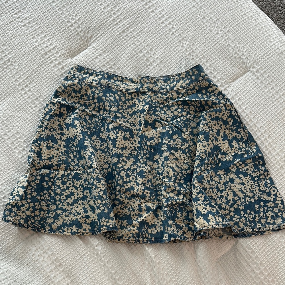 Floral Blue Skirt